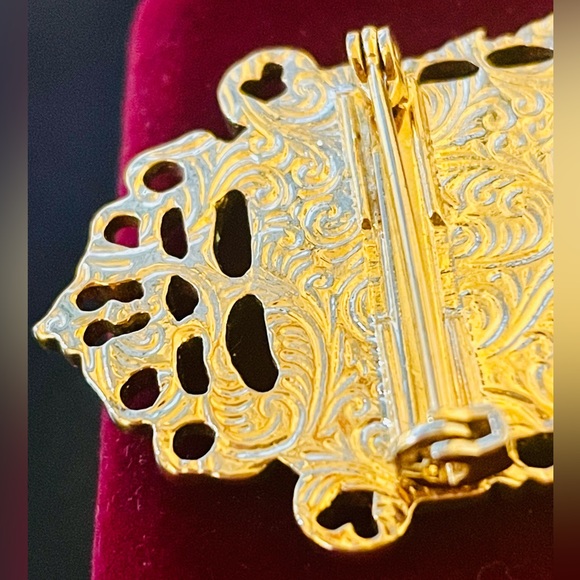 Vintage 1928 Victorian Cherub Angel Pearl Brooch - Picture 5 of 8